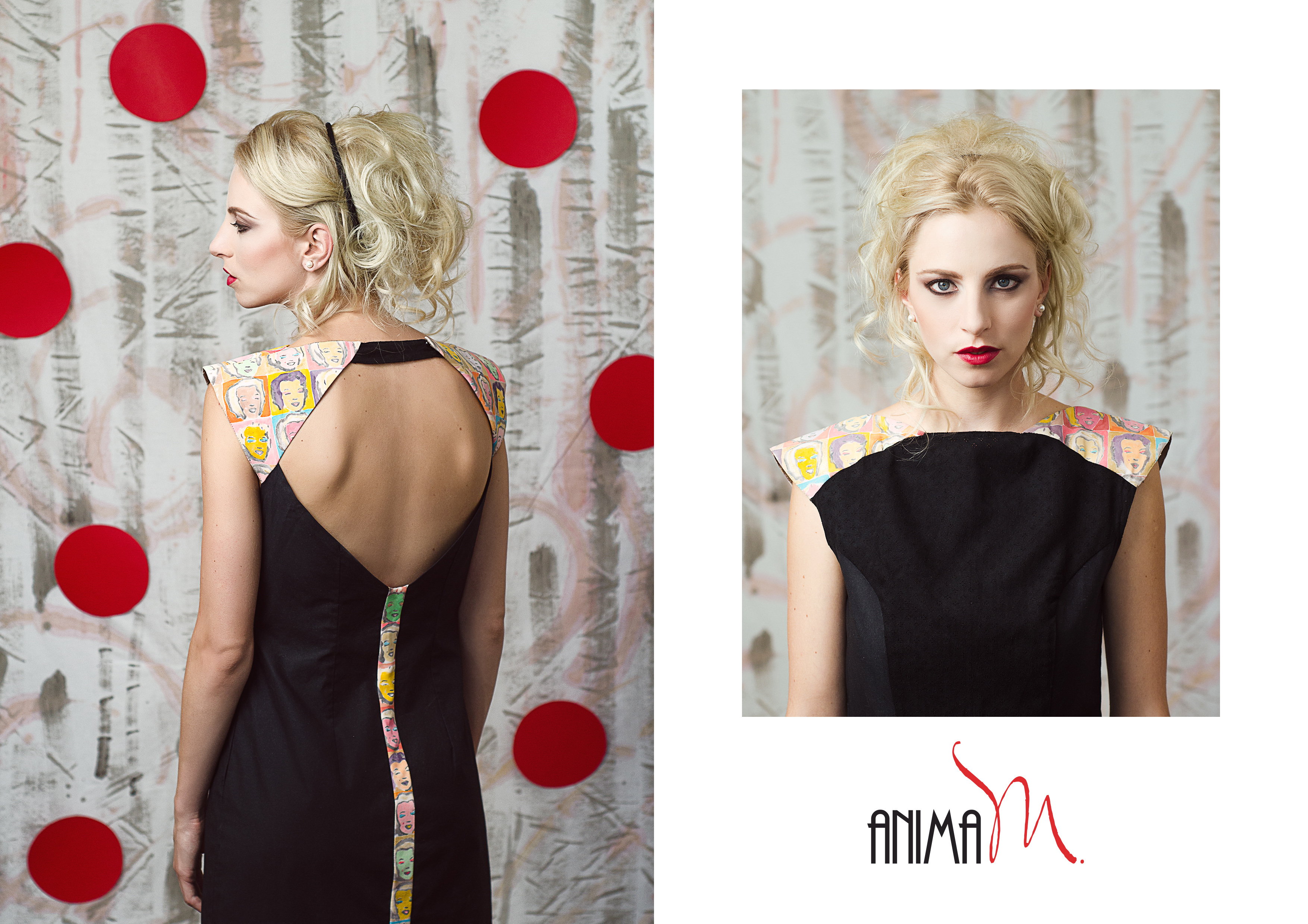 Anima M. pop art on catwalk