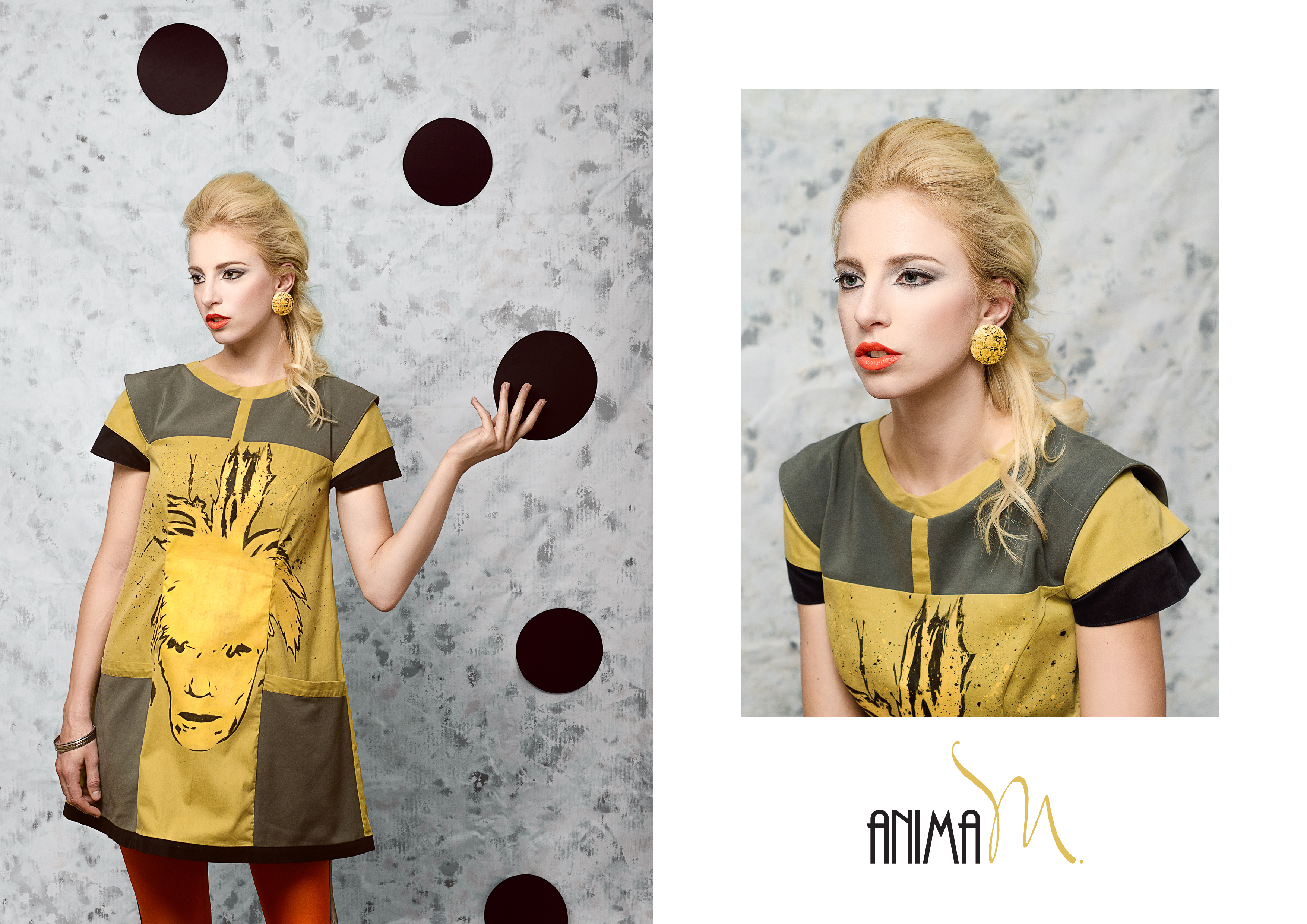 Anima M. pop art on catwalk
